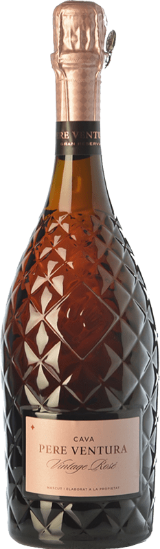 34,95 € | Rosé sparkling Pere Ventura Vintage Rosé D.O. Cava Catalonia Spain Pinot Black Bottle 75 cl
