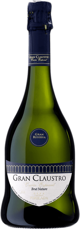31,95 € 送料無料 | 白スパークリングワイン Perelada & Chivite Gran Claustro Cuvée Especial ブルットの自然 グランド・リザーブ D.O. Cava
