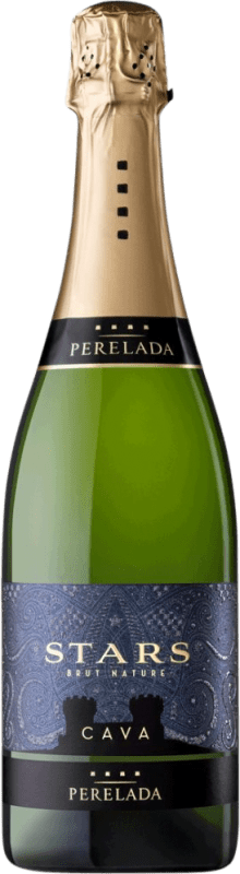 Kostenloser Versand | Weißer Sekt Perelada Stars Brut Natur D.O. Cava Katalonien Spanien Macabeo, Xarel·lo, Parellada 75 cl