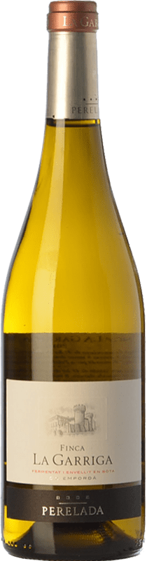 18,95 € Free Shipping | White wine Perelada Finca La Garriga Blanc Crianza D.O. Empordà Catalonia Spain Samsó, Chardonnay Bottle 75 cl