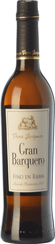 Free Shipping | Fortified wine Pérez Barquero Gran Barquero Fino en Rama Primavera D.O. Montilla-Moriles Andalusia Spain Pedro Ximénez Medium Bottle 50 cl