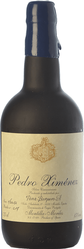 315,95 € | Vin Doux Pérez Barquero 1955 PX Solera D.O. Montilla-Moriles Andalousie Espagne Pedro Ximénez 75 cl