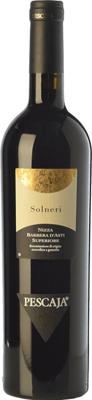 26,95 € | Красное вино Pescaja Superiore Solneri D.O.C. Barbera d'Asti Пьемонте Италия Barbera 75 cl