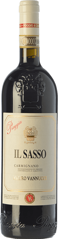 36,95 € | Красное вино Piaggia Il Sasso D.O.C.G. Carmignano Тоскана Италия Merlot, Cabernet Sauvignon, Sangiovese, Cabernet Franc 75 cl