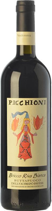 36,95 € | Red wine Picchioni Buttafuoco Bricco Riva Bianca D.O.C. Oltrepò Pavese Lombardia Italy Barbera, Croatina, Vespolina Bottle 75 cl