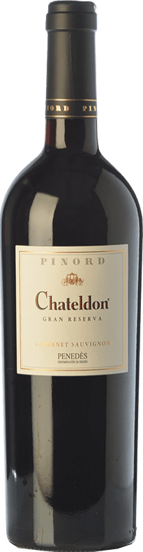 Envío gratis | Vino tinto Pinord Chateldon Gran Reserva D.O. Penedès Cataluña España Cabernet Sauvignon 75 cl