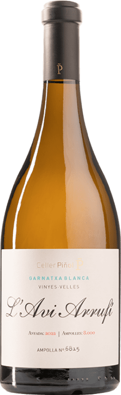 29,95 € 免费送货 | 白酒 Piñol L'Avi Arrufi Blanc Fermentat en Barrica 岁 D.O. Terra Alta