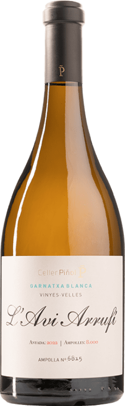 29,95 € Free Shipping | White wine Piñol L'Avi Arrufi Blanc Fermentat en Barrica Aged D.O. Terra Alta