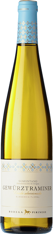 11,95 € Free Shipping | White wine Pirineos D.O. Somontano Aragon Spain Gewürztraminer Bottle 75 cl