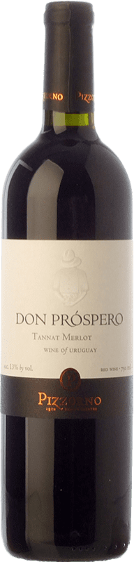Бесплатная доставка | Красное вино Pizzorno Don Próspero молодое Уругвай Merlot — Мерло, Tannat — Таннат 75 cl