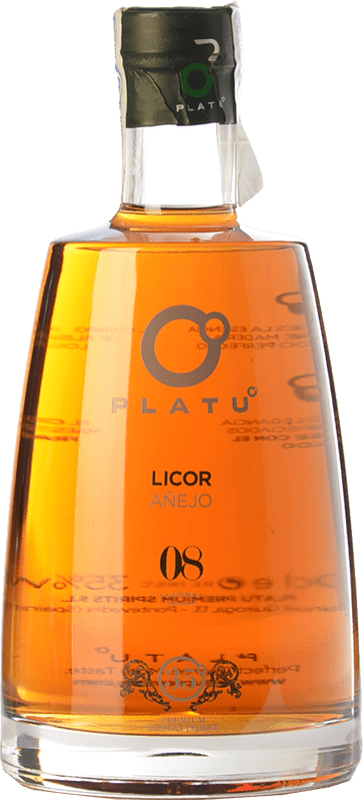 Envío gratis | Orujo Aguardiente Platu Licor Añejo Galicia España 8 Años 70 cl