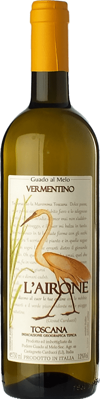 Бесплатная доставка | Белое вино Guado al Melo L' Airone I.G.T. Toscana Тоскана Италия Vermentino — Верментино 75 cl