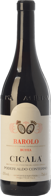 128,95 € | Red wine Aldo Conterno Bussia Cicala D.O.C.G. Barolo Piemonte Italy Nebbiolo 75 cl