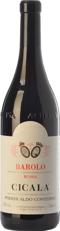183,95 € | Vino tinto Aldo Conterno Bussia Cicala D.O.C.G. Barolo Piemonte Italia Nebbiolo Ecológico 75 cl