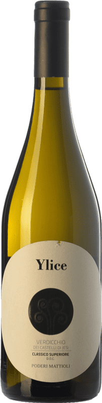 Free Shipping | White wine Mattioli Classico Superiore Ylice D.O.C. Verdicchio dei Castelli di Jesi Marche Italy Verdicchio Organic 75 cl