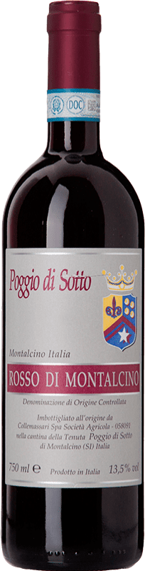 59,95 € | Red wine Poggio di Sotto D.O.C. Rosso di Montalcino Tuscany Italy Sangiovese Bottle 75 cl