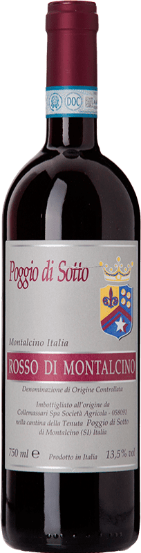 129,95 € Envío gratis | Vino tinto Poggio di Sotto D.O.C. Rosso di Montalcino Ecológico