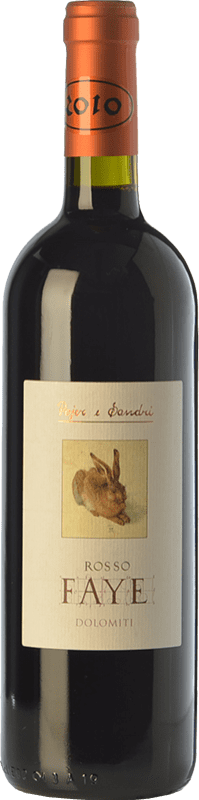 32,95 € | Red wine Pojer e Sandri Rosso Faye I.G.T. Vigneti delle Dolomiti Trentino Italy Merlot, Cabernet Sauvignon, Cabernet Franc, Lagrein Bottle 75 cl