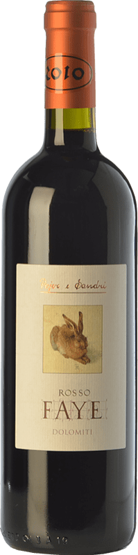 Kostenloser Versand | Rotwein Pojer e Sandri Faye I.G.T. Vigneti delle Dolomiti Trentino Italien Merlot, Cabernet Sauvignon, Cabernet Franc, Lagrein 75 cl