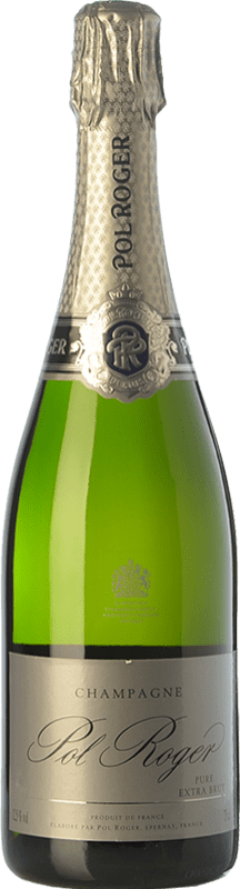 Kostenloser Versand | Weißer Sekt Pol Roger Pure A.O.C. Champagne Champagner Frankreich Spätburgunder, Chardonnay, Pinot Meunier 75 cl