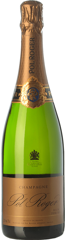 59,95 € | Vin Mousseux Blanc Pol Roger Rich A.O.C. Champagne Champagne France Pinot Noir, Chardonnay, Pinot Meunier 75 cl