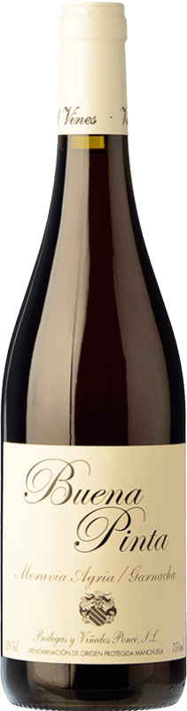 14,95 € Free Shipping | Red wine Ponce Buena Pinta Joven D.O. Manchuela Castilla la Mancha Spain Grenache, Moravia Agria Bottle 75 cl
