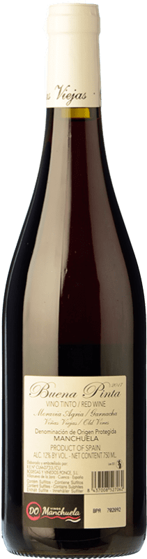 16,95 € | Red wine Ponce Buena Pinta Joven D.O. Manchuela Castilla la Mancha Spain Grenache, Moravia Agria Bottle 75 cl