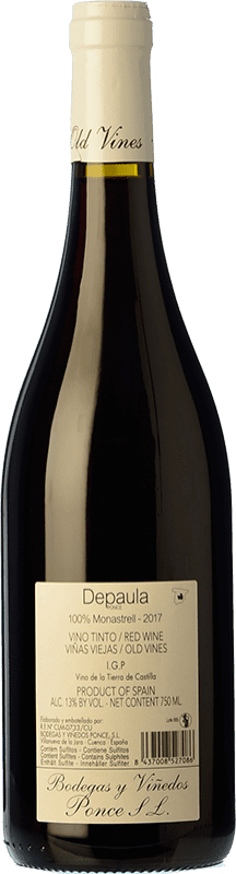8,95 € Free Shipping | Red wine Ponce Depaula Joven I.G.P. Vino de la Tierra de Castilla Castilla la Mancha Spain Monastrell Bottle 75 cl
