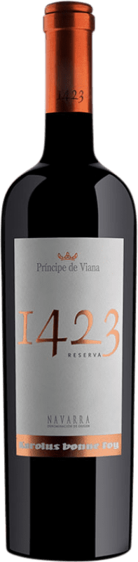 21,95 € | Vinho tinto Príncipe de Viana 1423 Reserva D.O. Navarra Navarra Espanha Tempranillo, Merlot, Grenache, Cabernet Sauvignon 75 cl