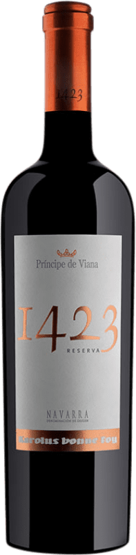 22,95 € | Красное вино Príncipe de Viana 1423 Резерв D.O. Navarra Наварра Испания Tempranillo, Merlot, Grenache, Cabernet Sauvignon 75 cl