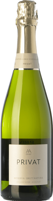 Free Shipping | White sparkling Privat Brut Nature Reserve D.O. Cava Catalonia Spain Macabeo, Xarel·lo, Parellada Organic Magnum Bottle 1,5 L