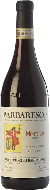 Бесплатная доставка | Красное вино Produttori del Barbaresco Montefico D.O.C.G. Barbaresco Пьемонте Италия Nebbiolo — Неббиоло 75 cl