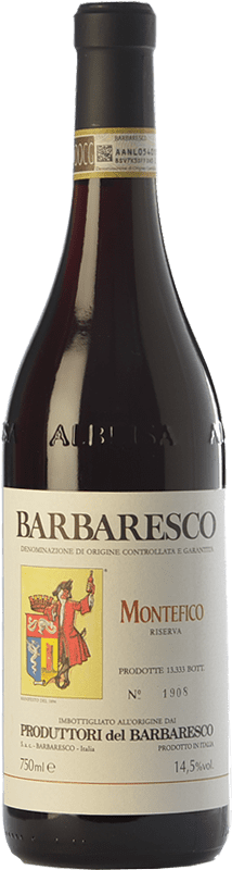 55,95 € Spedizione Gratuita | Vino rosso Produttori del Barbaresco Montefico D.O.C.G. Barbaresco