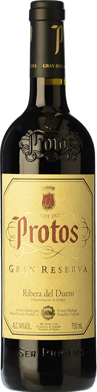 43,95 € Free Shipping | Red wine Protos Gran Reserva D.O. Ribera del Duero Castilla y León Spain Tempranillo Bottle 75 cl