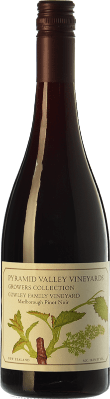 49,95 € | 红酒 Pyramid Valley Cowley 岁 I.G. Marlborough 马尔堡 新西兰 Pinot Black 75 cl