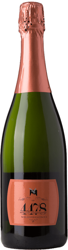 送料無料 | ロゼスパークリングワイン Quatremillemètres Rosé 4478 Nobleffervescence Brut D.O.C. Valle d'Aosta ヴァッレ・ダオスタ イタリア Pinot Black 75 cl