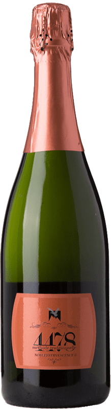 Envoi gratuit | Vin Mousseux Rosé Quatremillemètres 4478 Nobleffervescence Brut Rosé D.O.C. Valle d'Aosta Vallée d'Aoste Italie Pinot Noir 75 cl