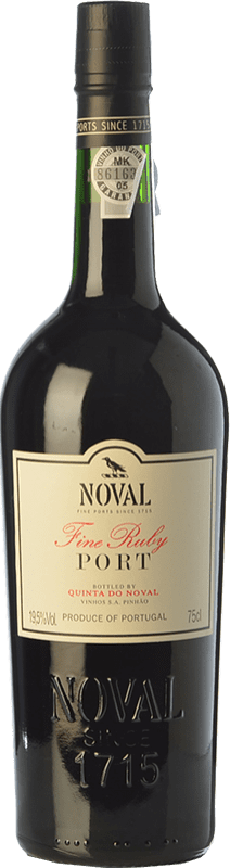 Free Shipping | Fortified wine Quinta do Noval Fine Ruby Port I.G. Porto Porto Portugal Touriga Franca, Tinta Roriz, Tinta Barroca 75 cl