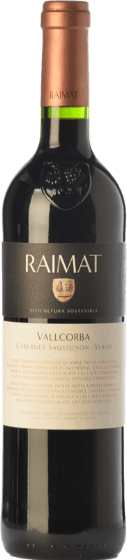18,95 € | 红酒 Raimat Vallcorba 岁 D.O. Costers del Segre 加泰罗尼亚 西班牙 Syrah, Cabernet Sauvignon 75 cl
