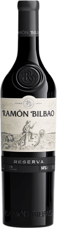 Бесплатная доставка | Красное вино Ramón Bilbao Резерва D.O.Ca. Rioja Ла-Риоха Испания Tempranillo — Темпранильо, Graciano — Грасиано, Mazuelo — Масуэло 75 cl Бесплатная доставка | Красное вино Ramón Bilbao Резерва D.O.Ca. Rioja Ла-Риоха Испания Tempranillo — Темпранильо, Graciano — Грасиано, Mazuelo — Масуэло 75 cl