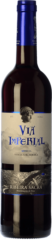 6,95 € Бесплатная доставка | Красное вино Regina Viarum Vía Imperial Молодой D.O. Ribeira Sacra