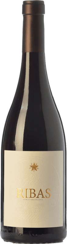 17,95 € | Red wine Ribas Negre Crianza I.G.P. Vi de la Terra de Mallorca Balearic Islands Spain Merlot, Syrah, Cabernet Sauvignon, Mantonegro Bottle 75 cl