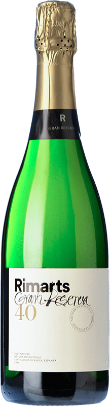 19,95 € | Белое игристое вино Rimarts 40 Гранд Резерв D.O. Cava Каталония Испания Macabeo, Xarel·lo, Chardonnay, Parellada 75 cl
