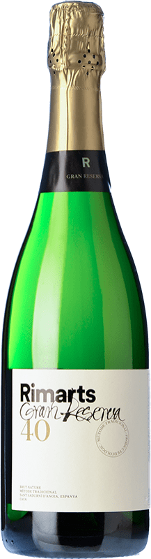 Envoi gratuit | Blanc mousseux Rimarts 40 Grande Réserve D.O. Cava Catalogne Espagne Macabeo, Xarel·lo, Chardonnay, Parellada 75 cl