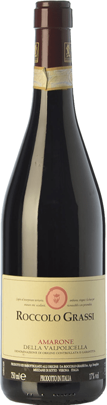 71,95 € | Vin rouge Roccolo Grassi D.O.C.G. Amarone della Valpolicella Vénétie Italie Corvina, Rondinella, Corvinone, Croatina 75 cl