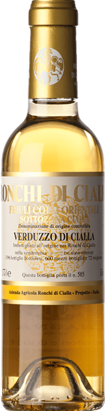 19,95 € Envio grátis | Vinho doce Ronchi di Cialla Verduzzo di Cialla D.O.C. Colli Orientali del Friuli Meia Garrafa 37 cl