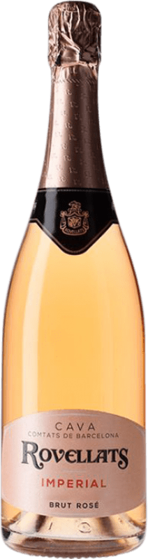 13,95 € | Rosé sparkling Rovellats Imperial Rosé Brut Reserva D.O. Cava Catalonia Spain Grenache, Monastrell Bottle 75 cl