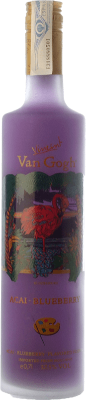Spedizione Gratuita | Vodka Royal Dirkzwager Van Gogh Olanda 1 L Açaí, Blueberry — Mirtilli