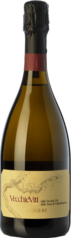 Envoi gratuit | Blanc mousseux Ruggeri Vecchie Viti Brut D.O.C.G. Prosecco di Conegliano-Valdobbiadene Trévise Italie Glera, Bianchetta, Verdiso, Perera 75 cl