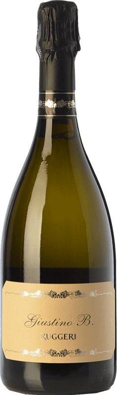 Envoi gratuit | Blanc mousseux Ruggeri Giustino B. Extra -Sec D.O.C.G. Prosecco di Conegliano-Valdobbiadene Trévise Italie Glera 75 cl